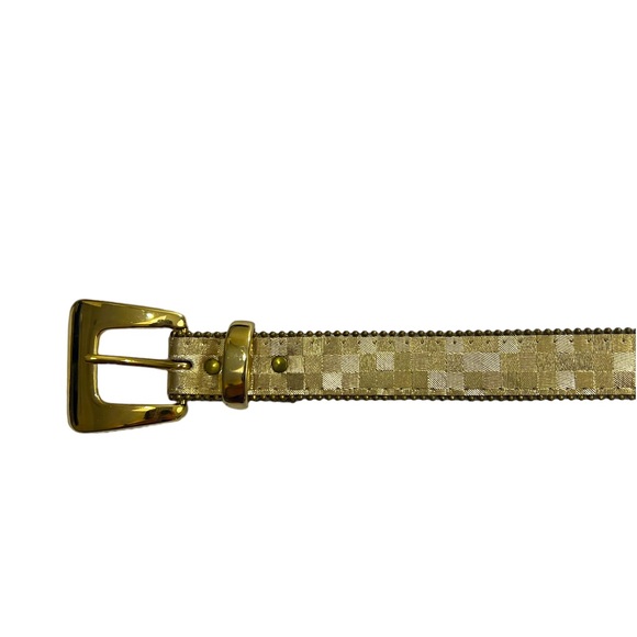 Elite Belt ~ Vintage Gold Belt ~ Measurements Pictured - Picture 2 of 16